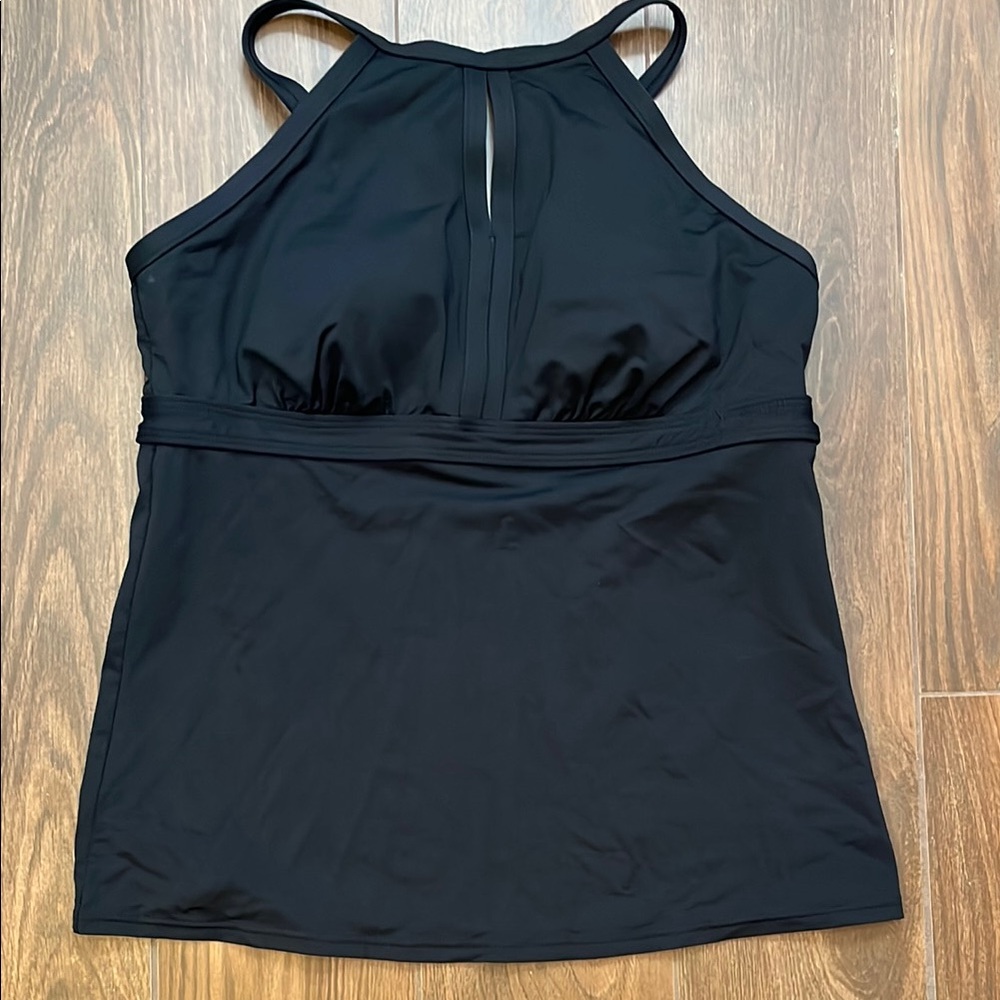 Land’s End Tankini High Neck Halter Swim Top